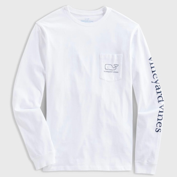 VINEYARD VINES Vintage Whale Long-Sleeve Pocket Tee - Picture 10 of 10